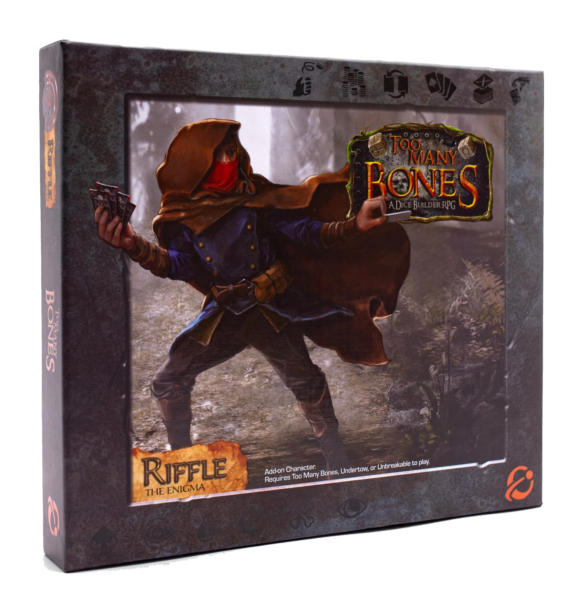 Too Many Bones: Riffle, the Enigma, Gearloc, 3D-Box