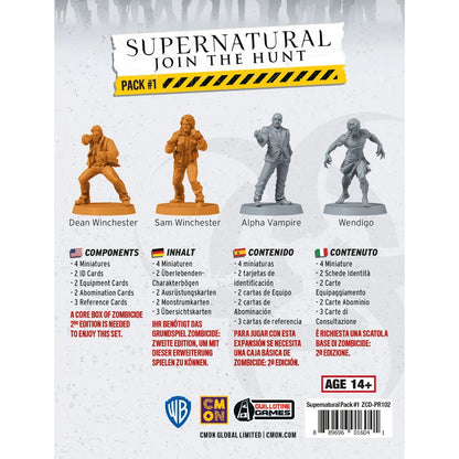 Zombicide: Supernatural: Join the Hunt Pack 1 & 2 Bundle, DE/EN, 2 Erweiterungen, CMON