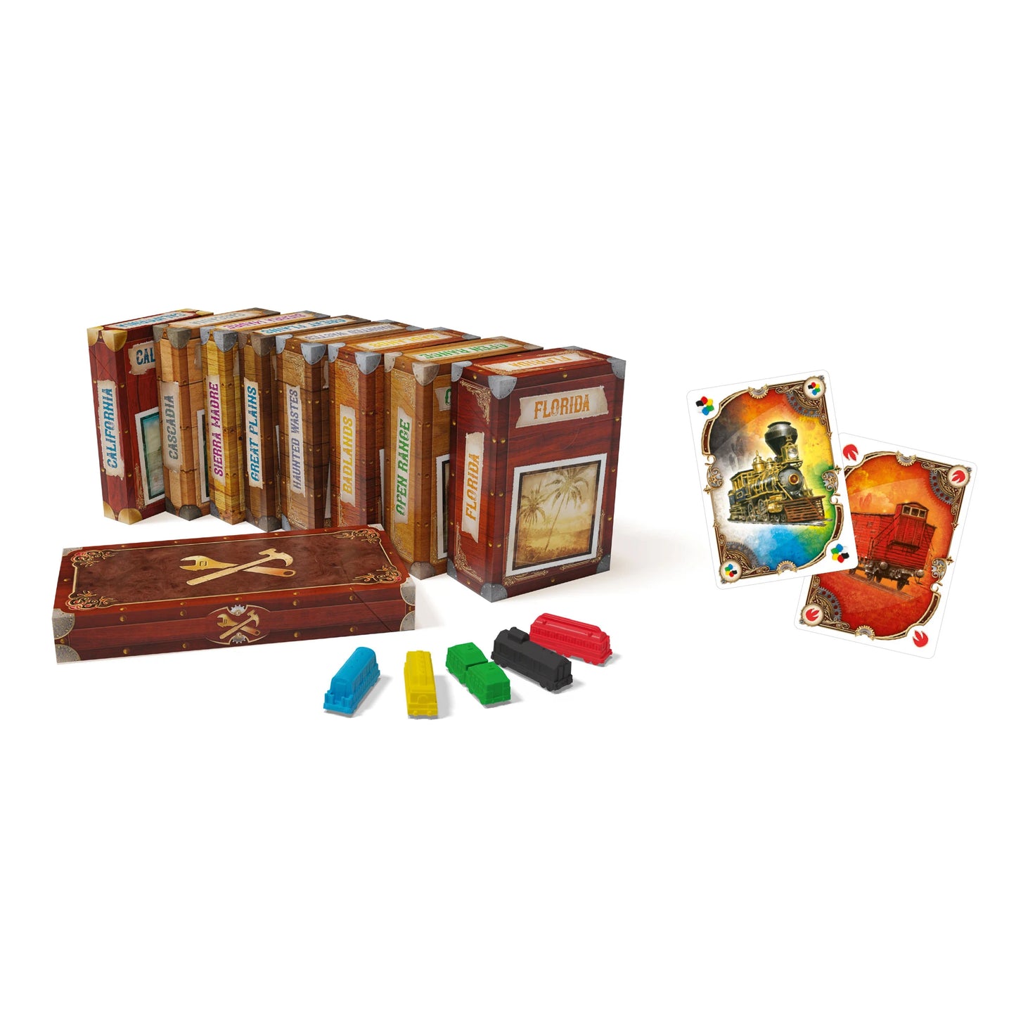 Zug um Zug Legacy: Legenden des Westens (DE), Brettspiel, nominiert zum Kennerspiel des Jahres 20224