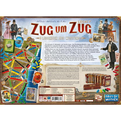 Zug um Zug Legacy: Legenden des Westens (DE), Brettspiel, nominiert zum Kennerspiel des Jahres 20224