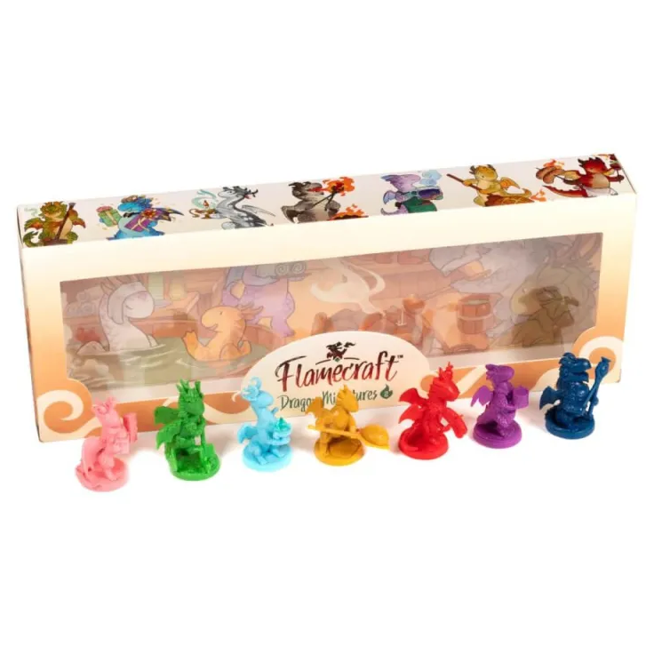 Flamecraft: Dragon Miniatures - Series 2, 7 Drachenfiguren, Deluxe-Erweiterung