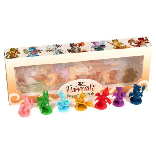 Flamecraft: Dragon Miniatures - Series 2, 7 Drachenfiguren, Deluxe-Erweiterung